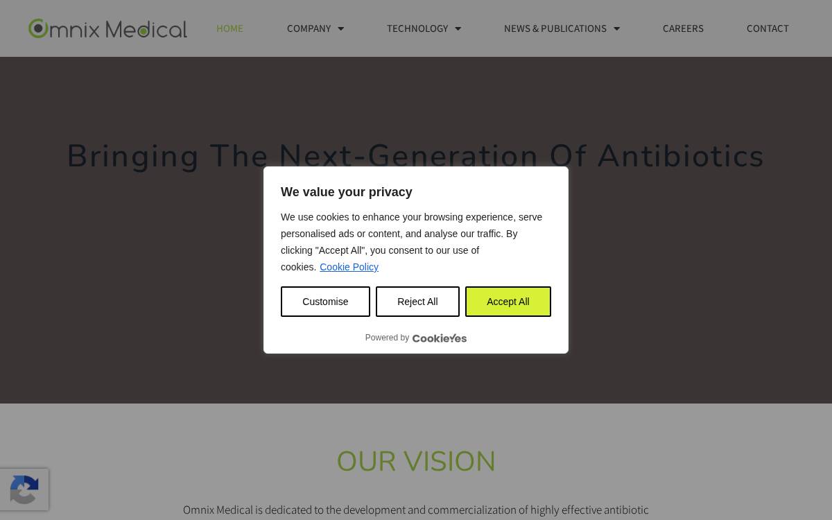 Omnix Medical website preview