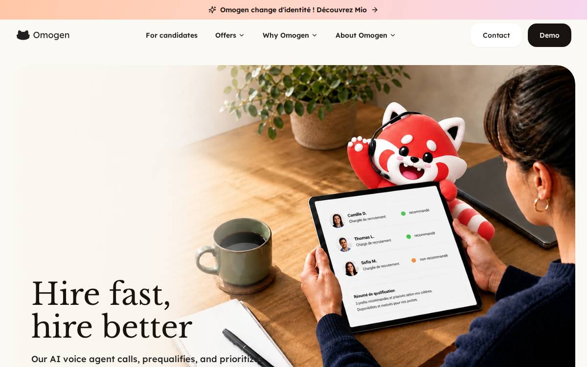 Omogen website preview