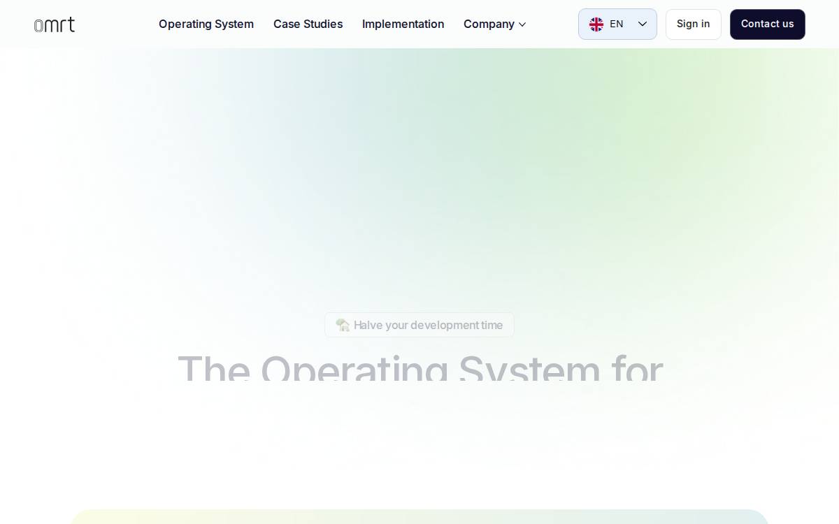 Omrt website preview