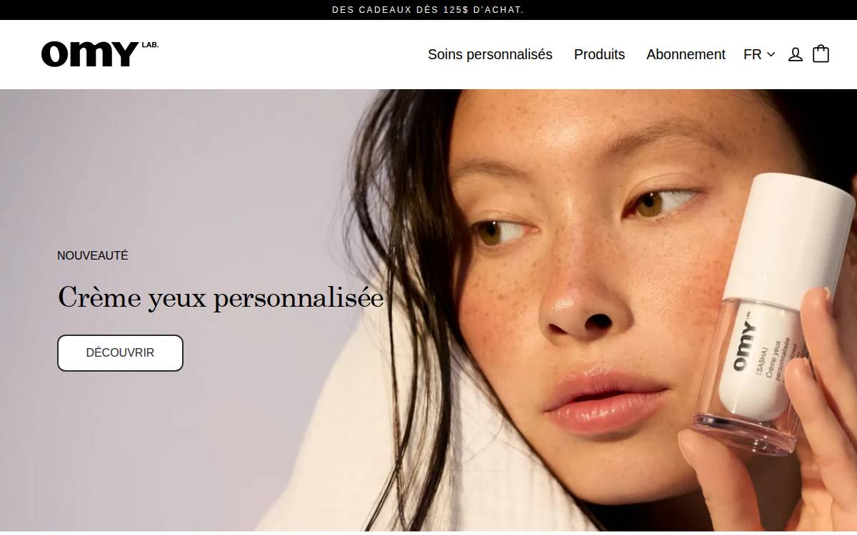 Omy Laboratoires website preview