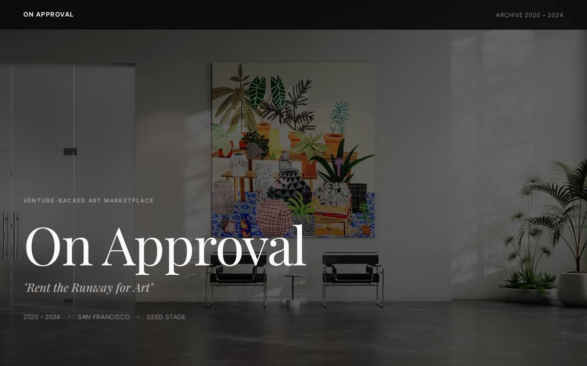 On Approval website preview