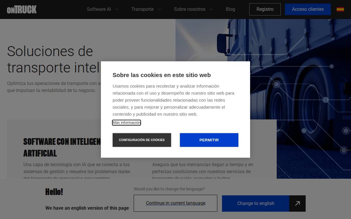 On-demand Regional Transport website preview