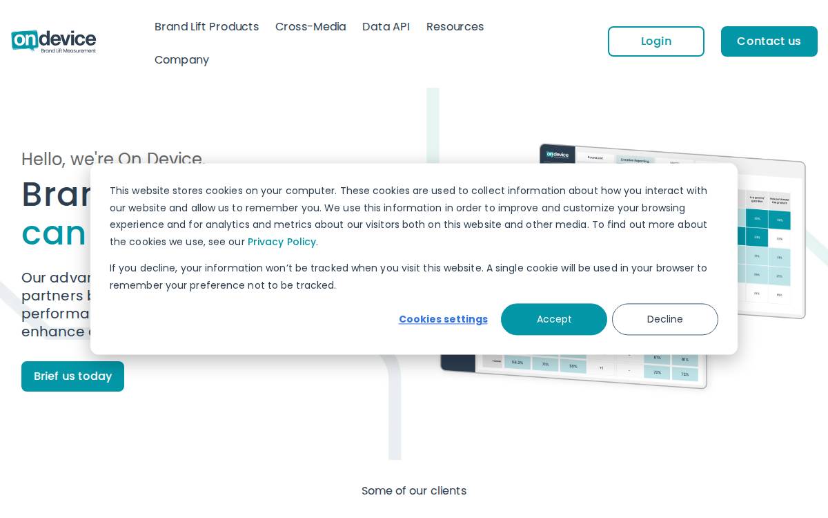 On Device Research website preview