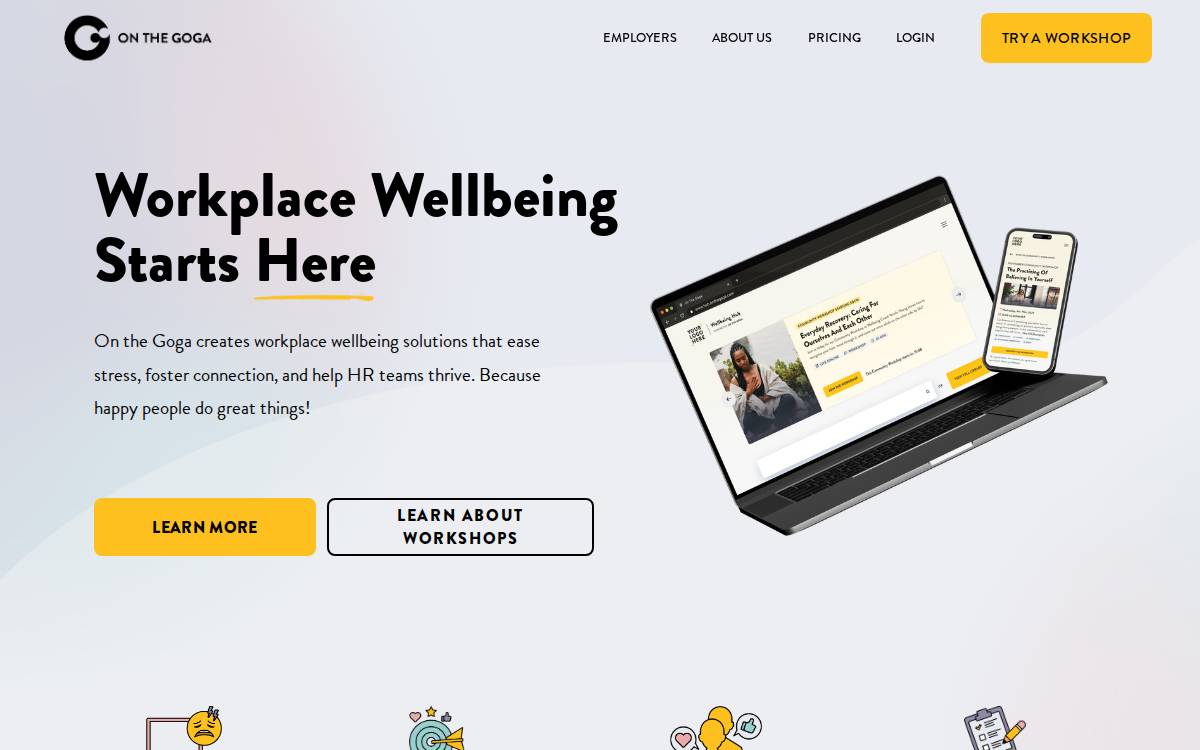 On The Goga website preview