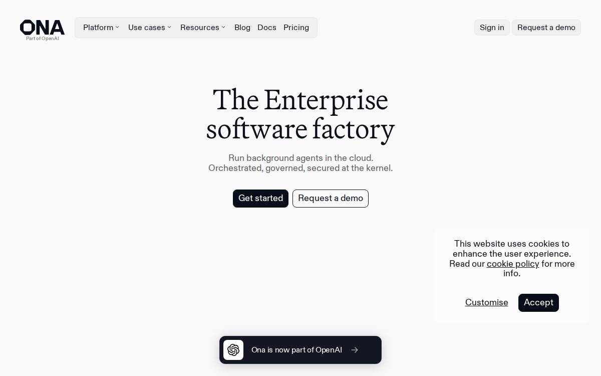 Ona website preview
