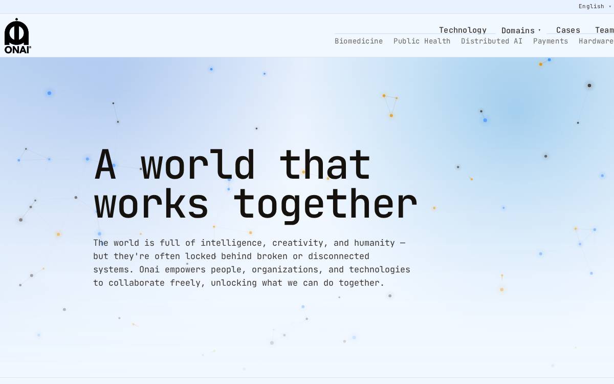Onai website preview