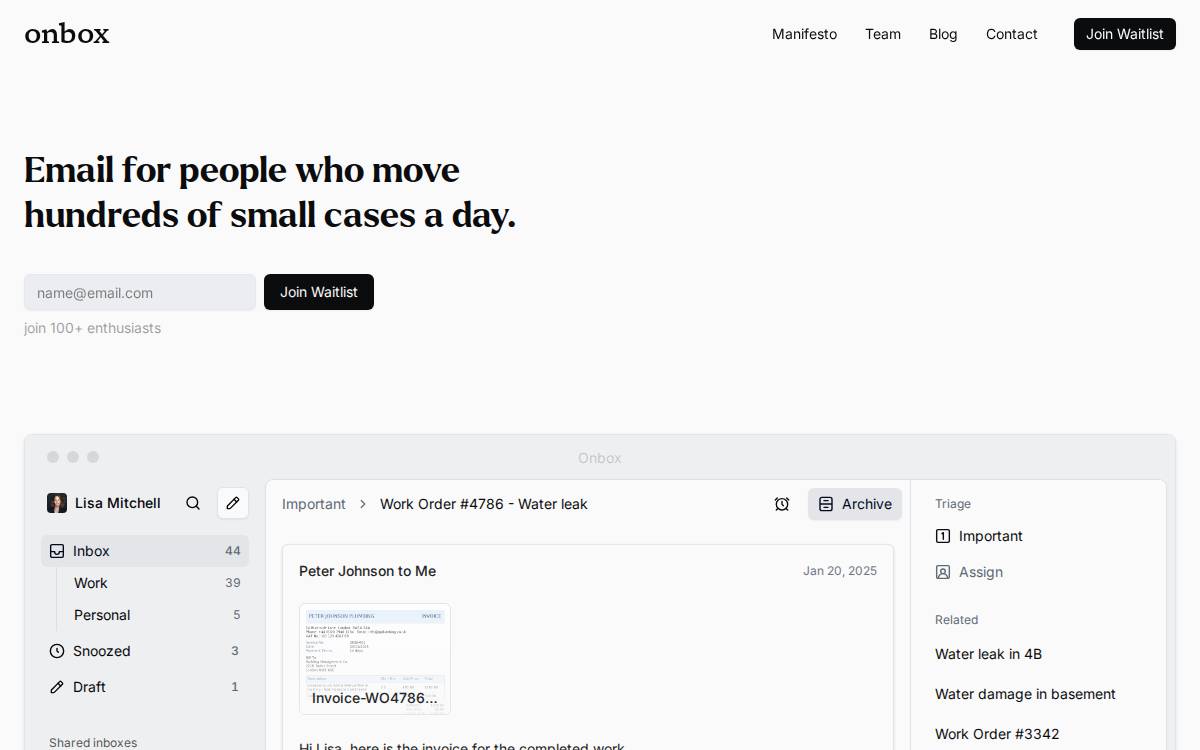 Onbox website preview