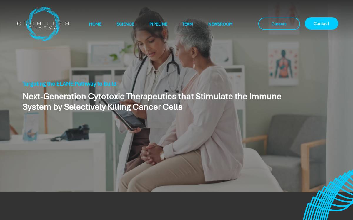 Onchilles Pharma website preview