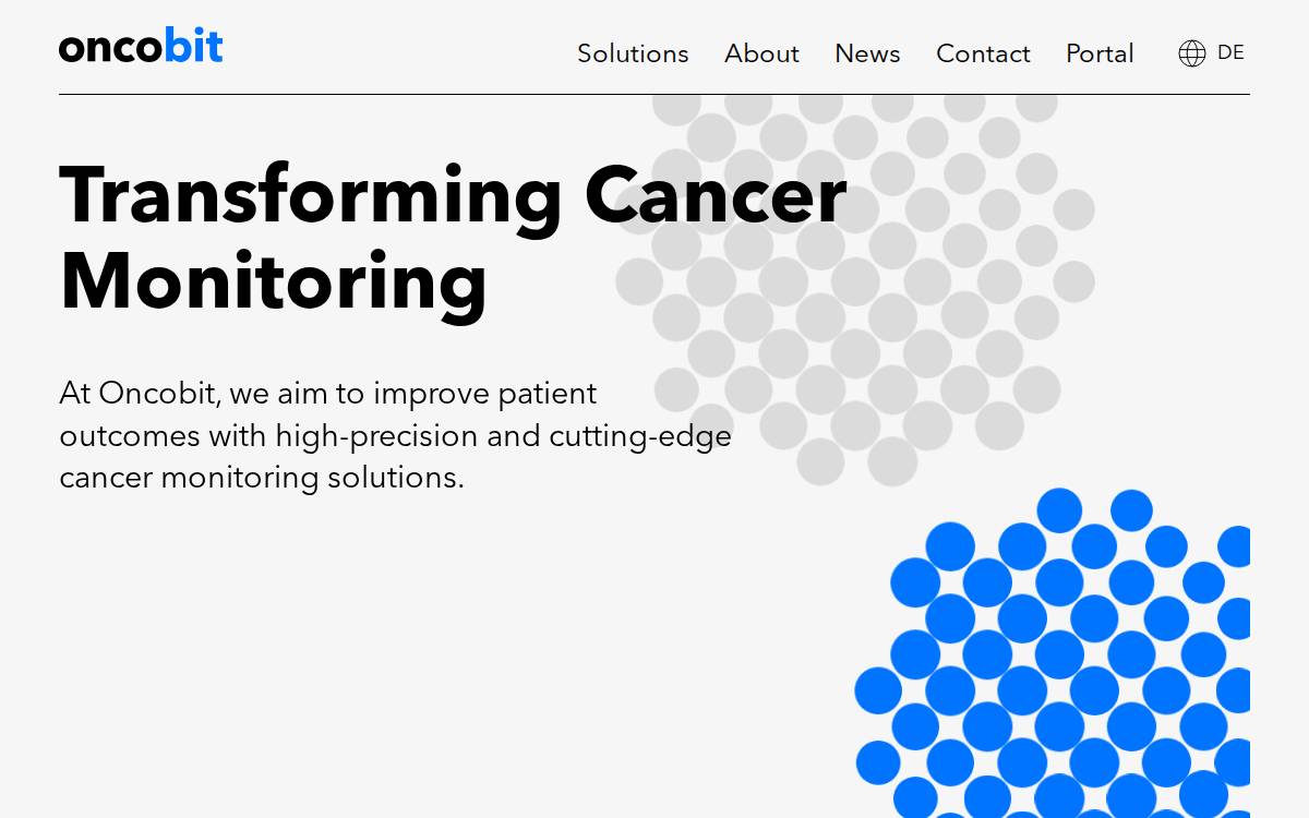 Oncobit website preview