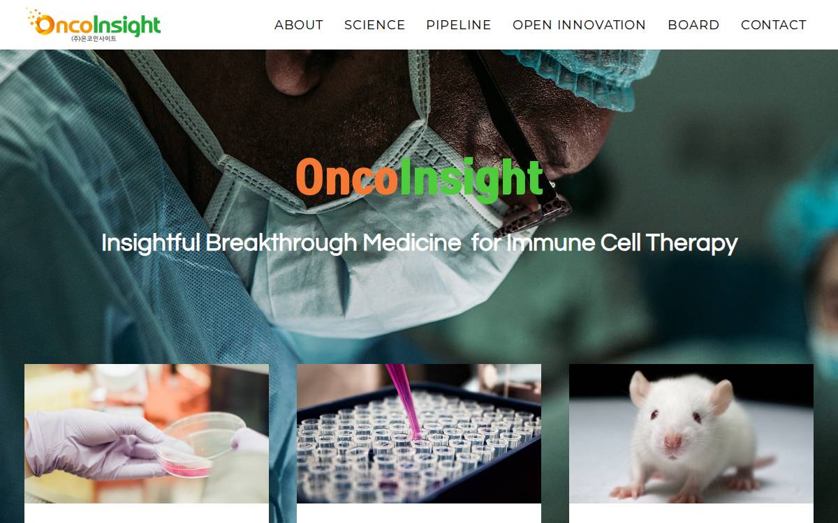 Oncoinsight website preview