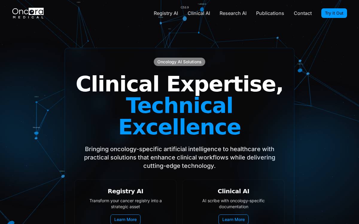 Oncora Medical, LLC website preview