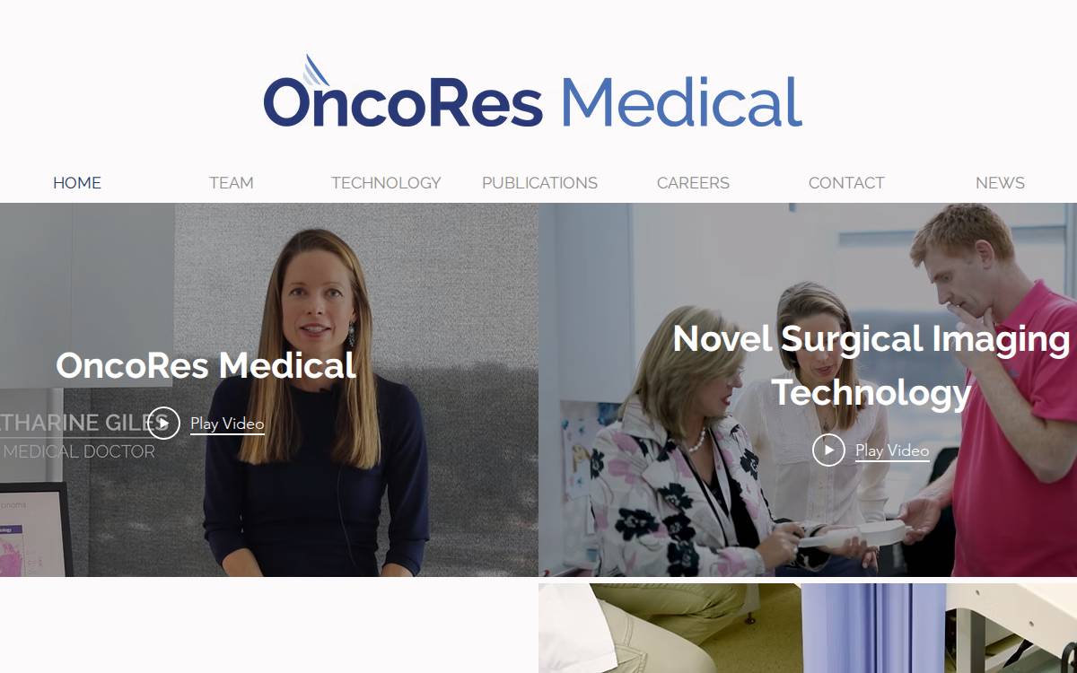 OncoRes Medical website preview