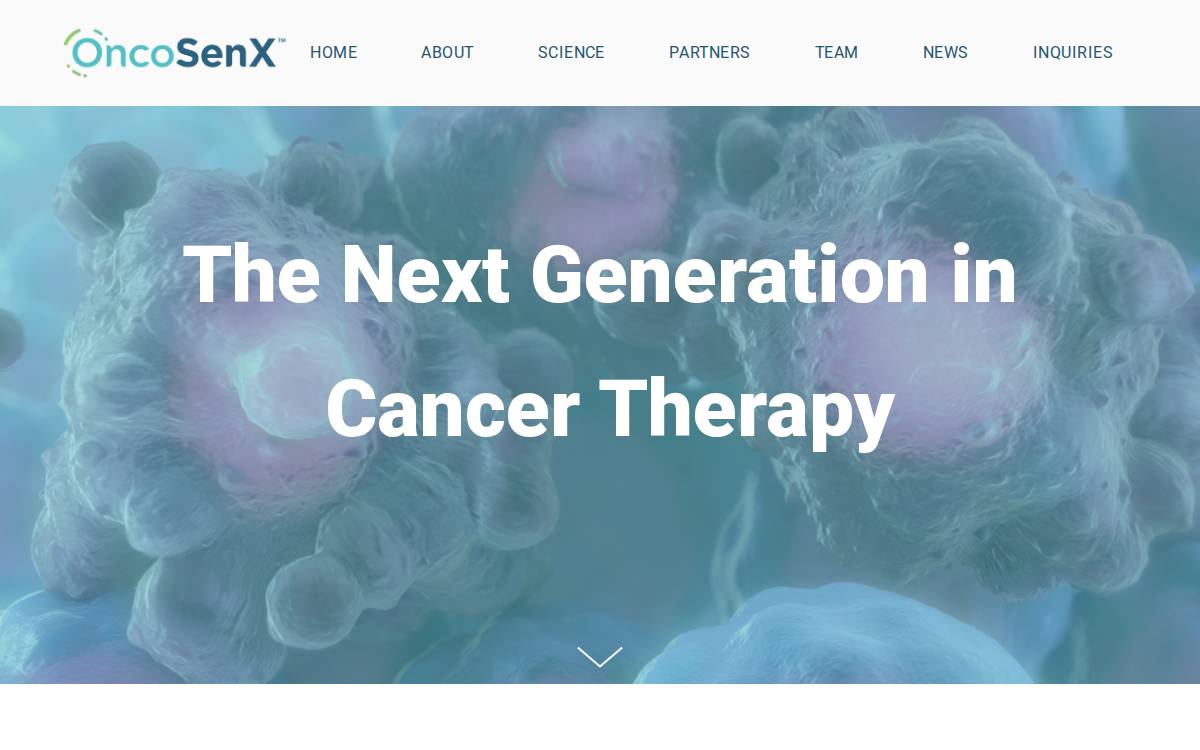 Oncosenx website preview