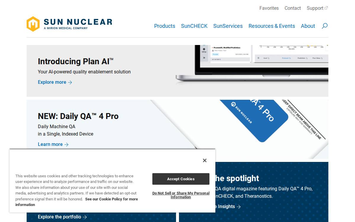 Oncospace website preview