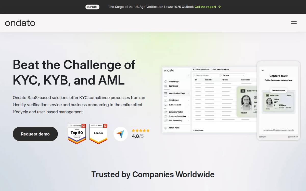 Ondato website preview