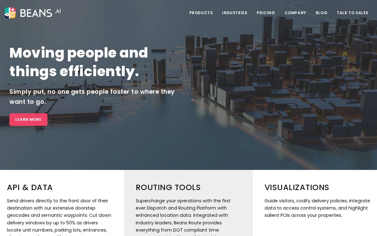One Hundred Feet, Inc. website preview