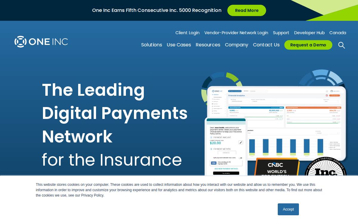 One Inc website preview