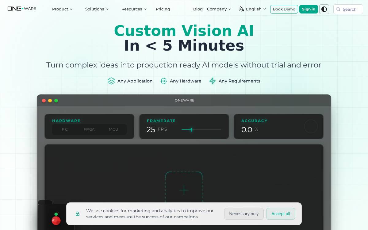 ONE WARE website preview