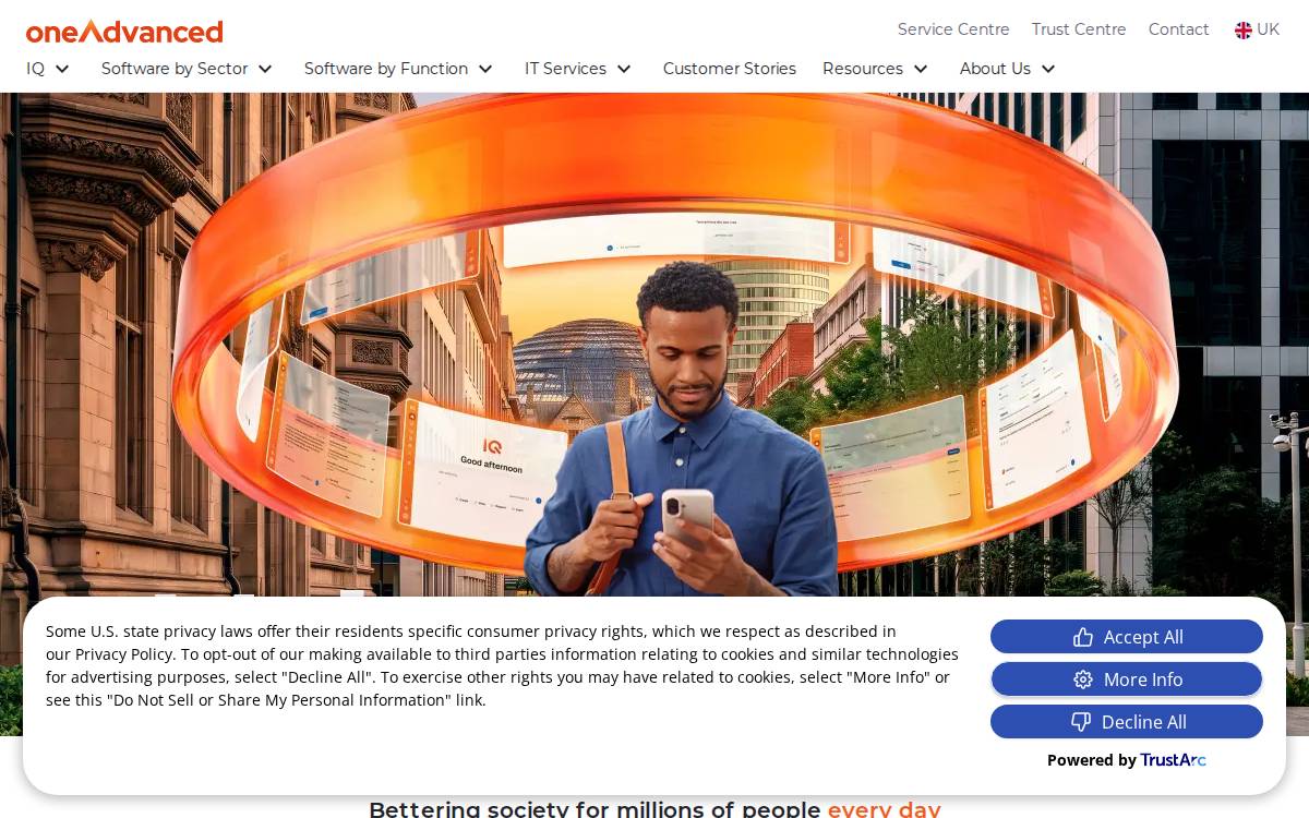 OneAdvanced website preview