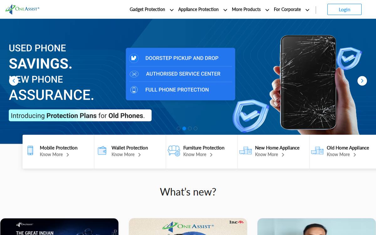 One Assist website preview