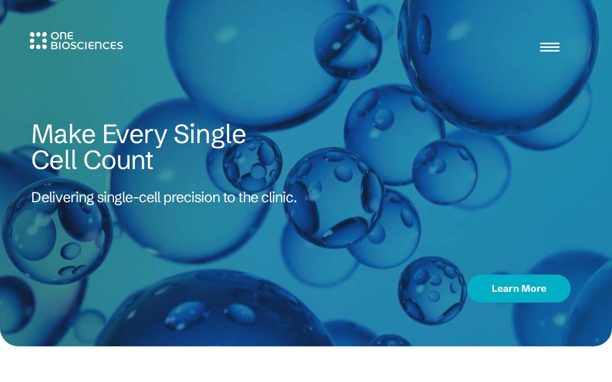 One Biosciences website preview