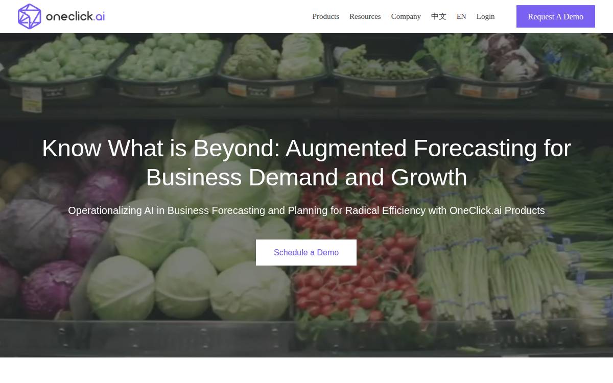 OneClick.ai website preview