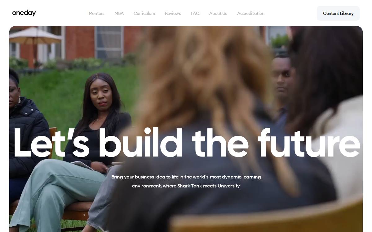 Oneday website preview