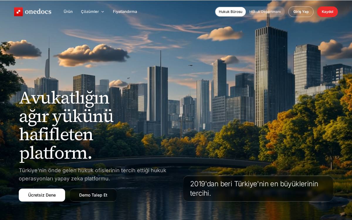 Onedocs website preview