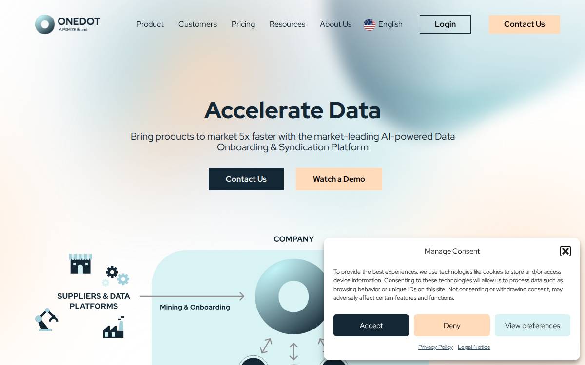 Onedot website preview