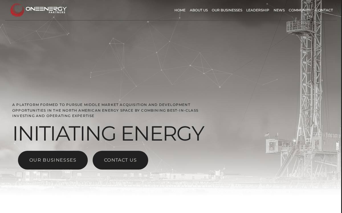 OneEnergy Partners website preview