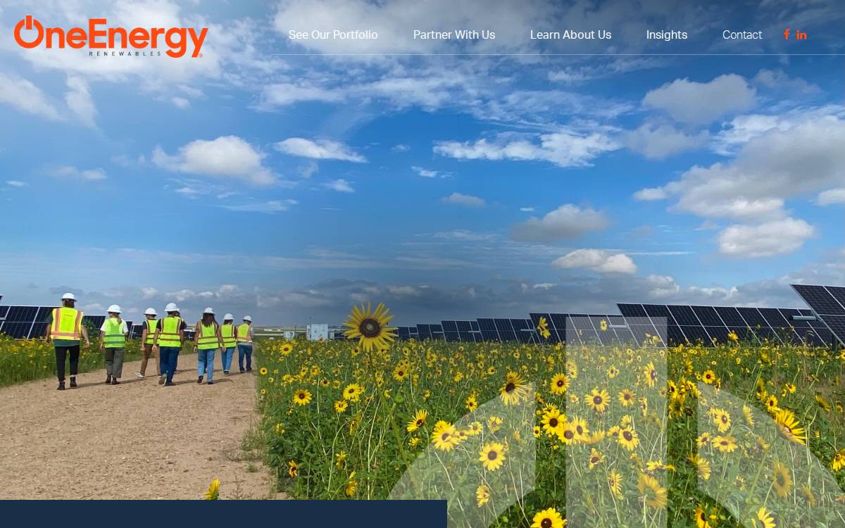 OneEnergy website preview