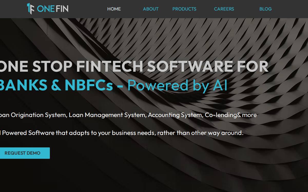OneFin website preview