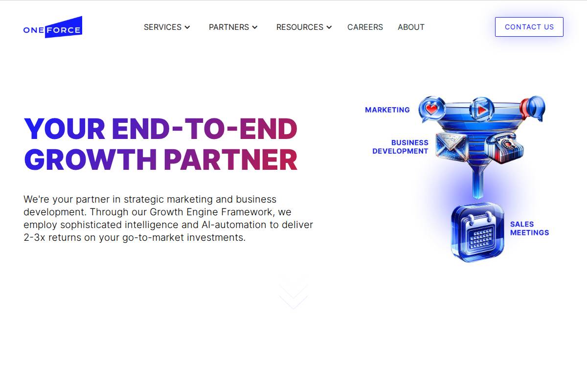 OneForce website preview