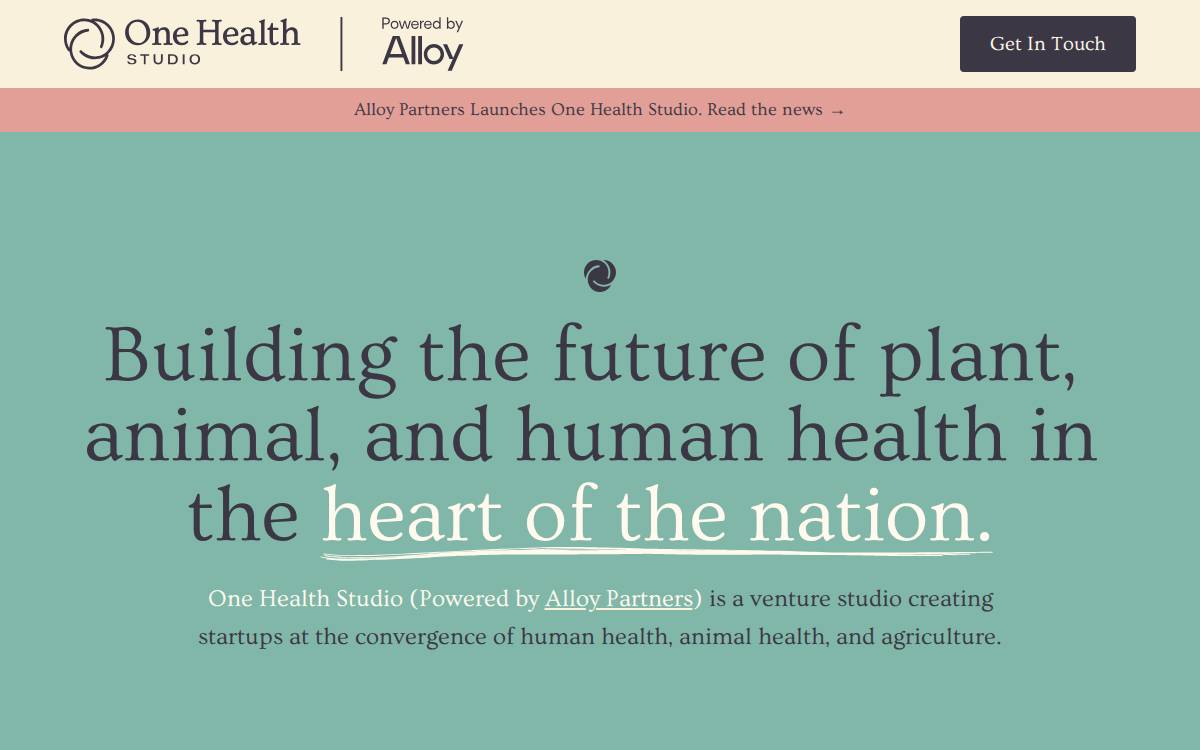 Onehealth website preview