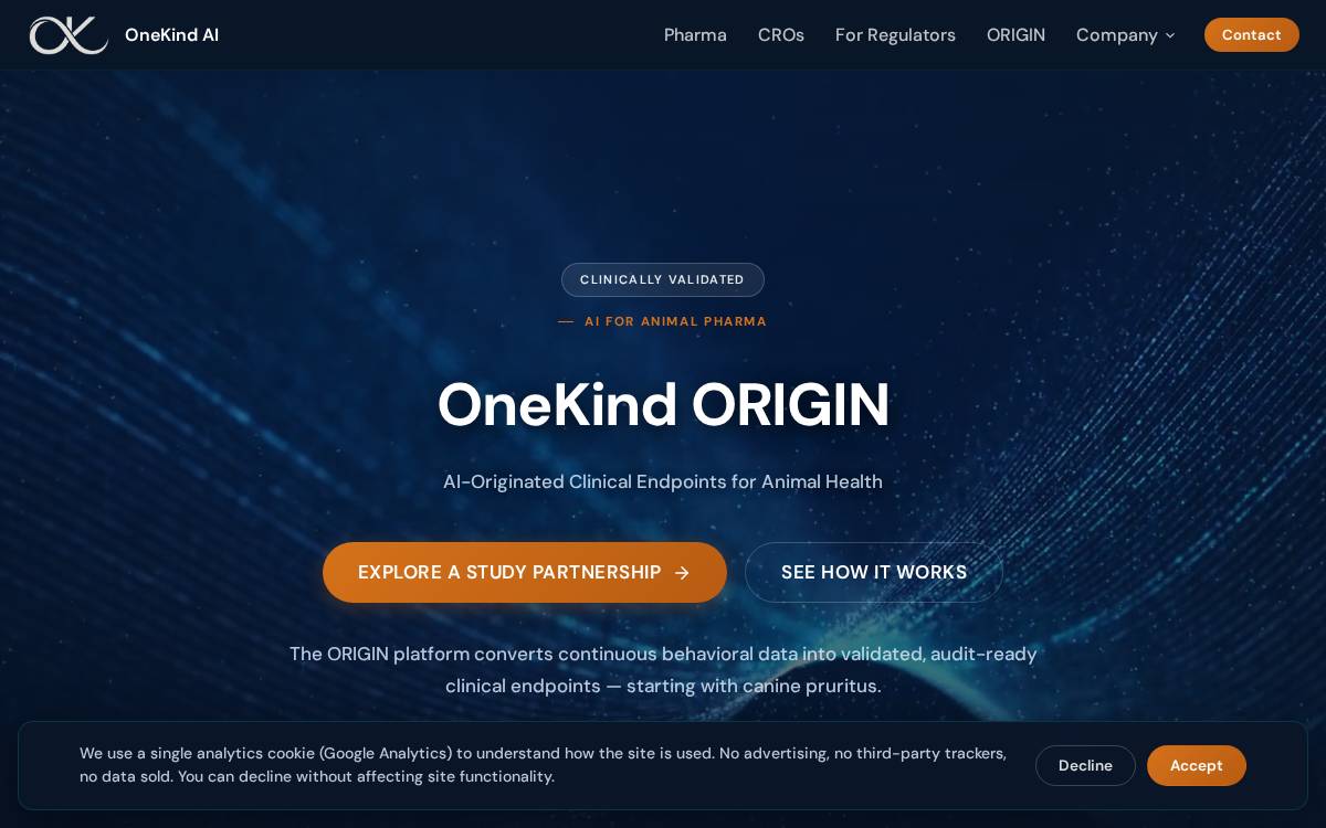 Onekind website preview