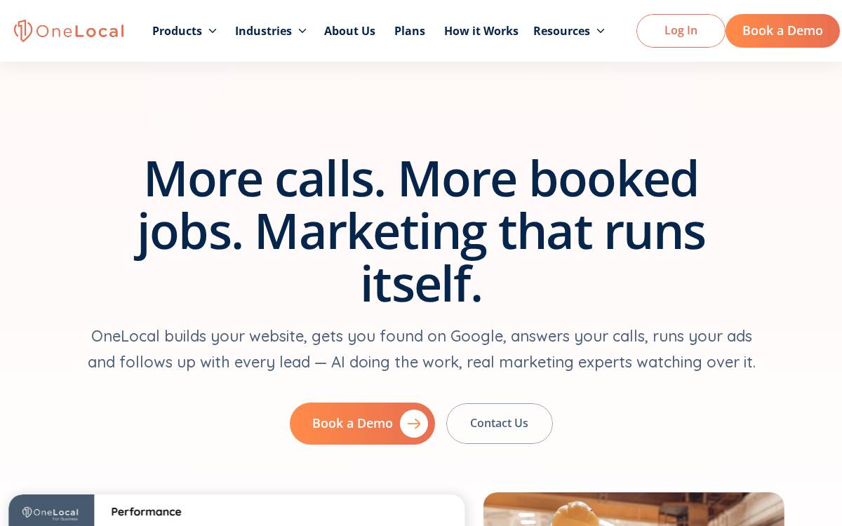 OneLocal website preview
