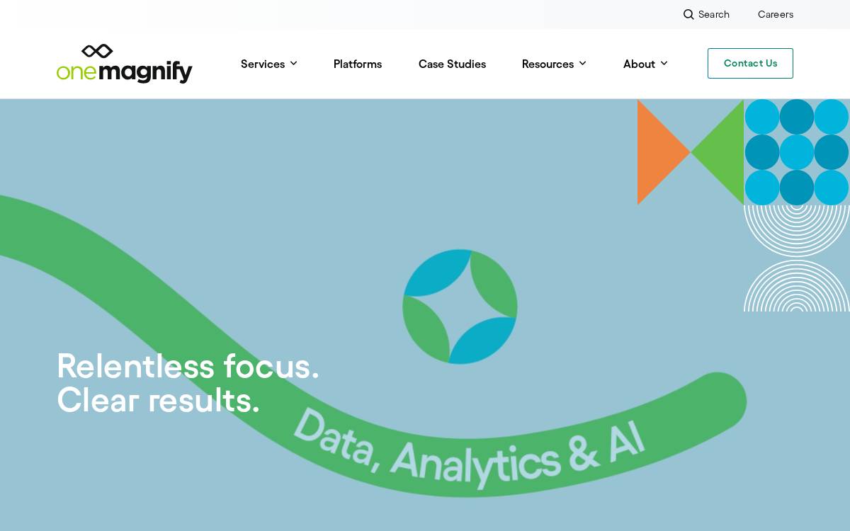 Onemagnify website preview