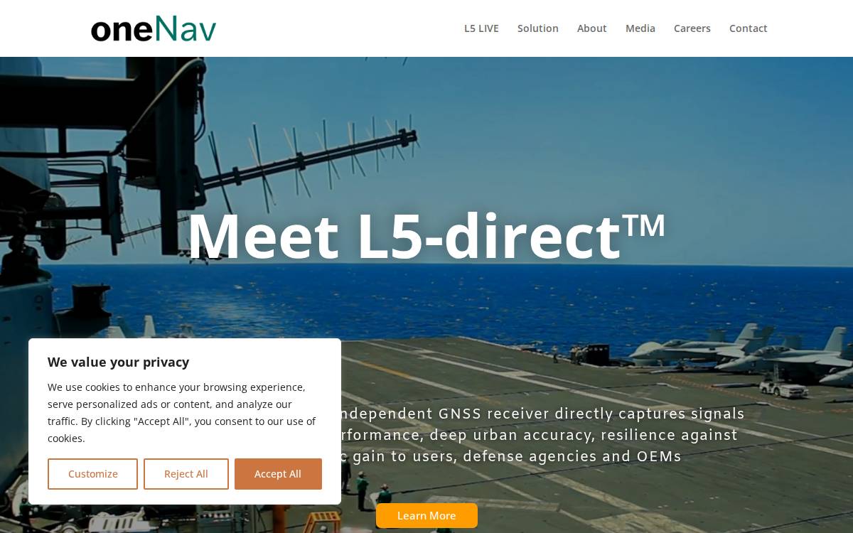 One Nav website preview