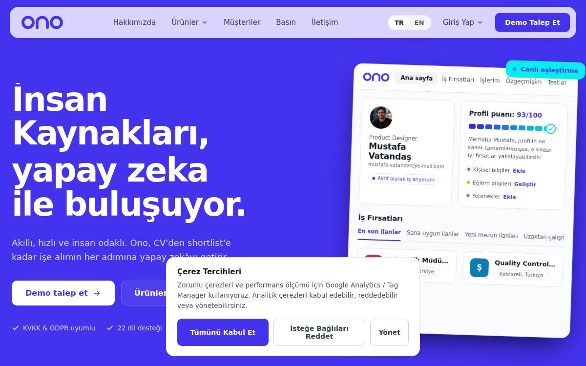 OneNewOne website preview