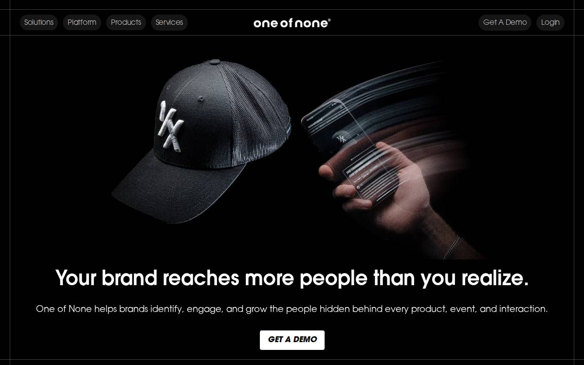 One of None website preview