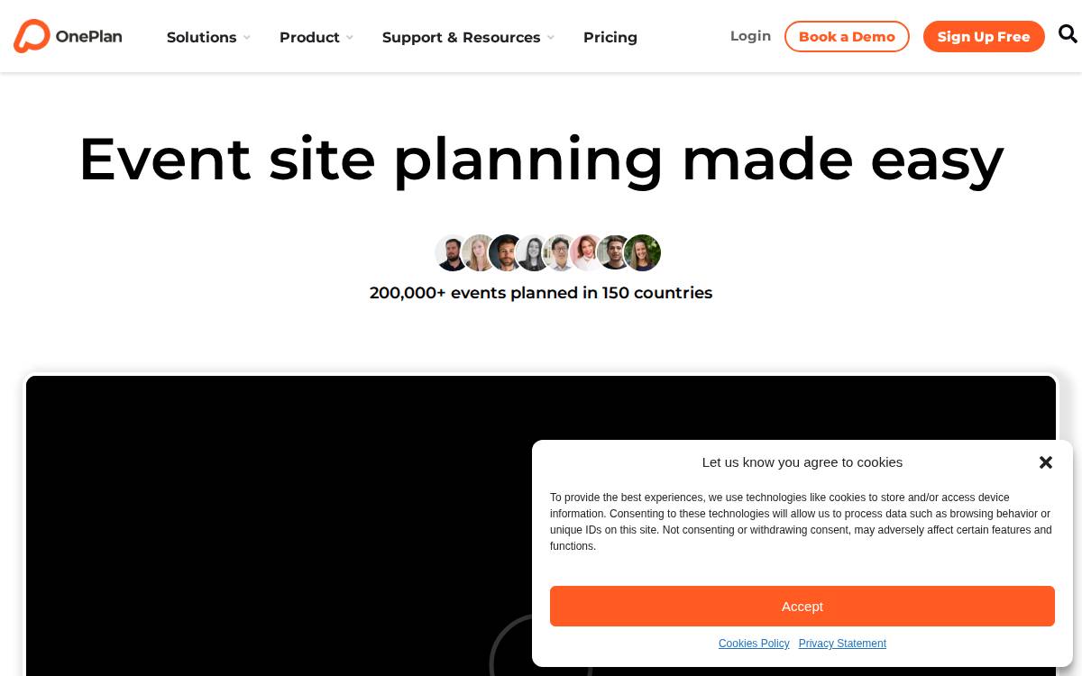 OnePlan website preview
