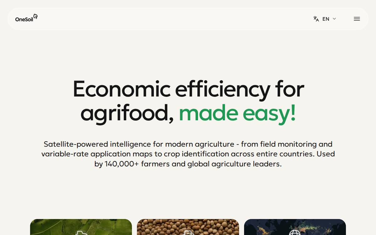 OneSoil website preview