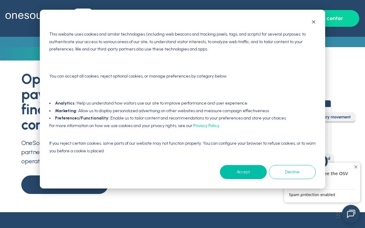 OneSource Virtual website preview