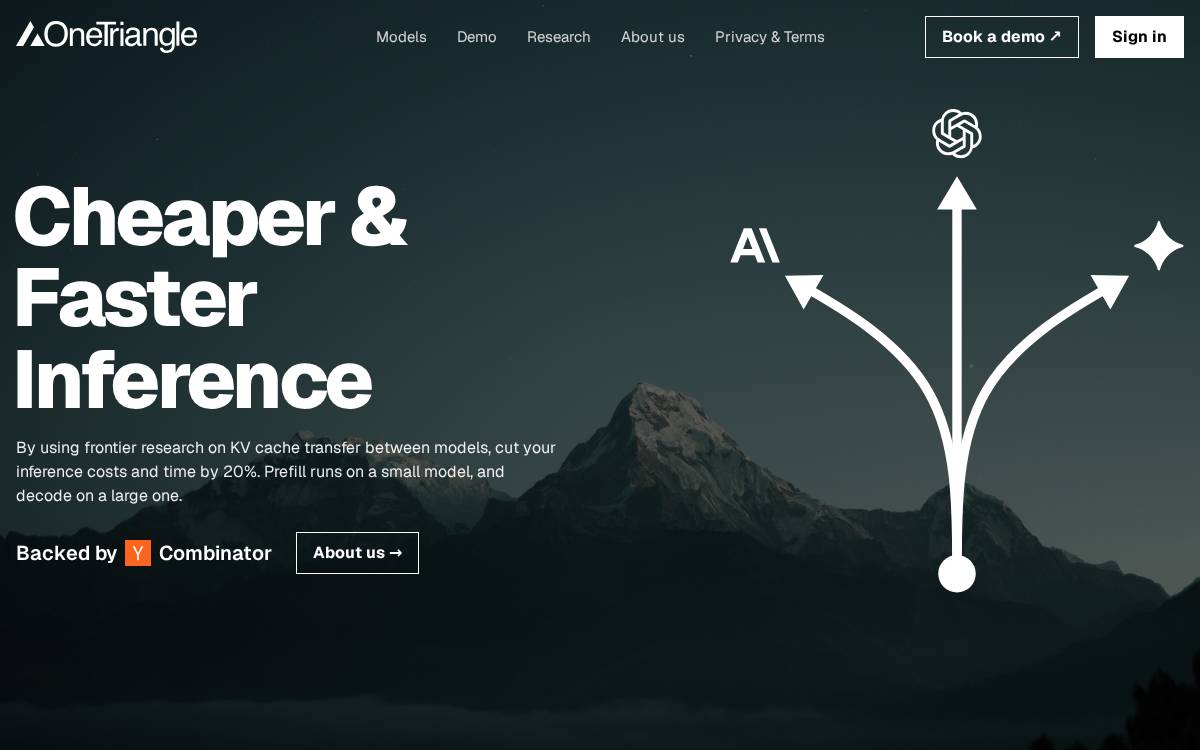 OneTriangle website preview