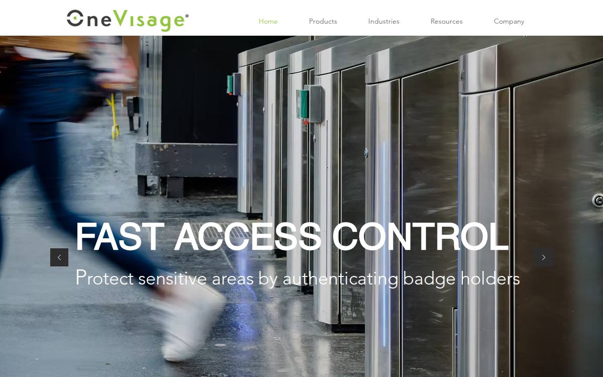 OneVisage website preview