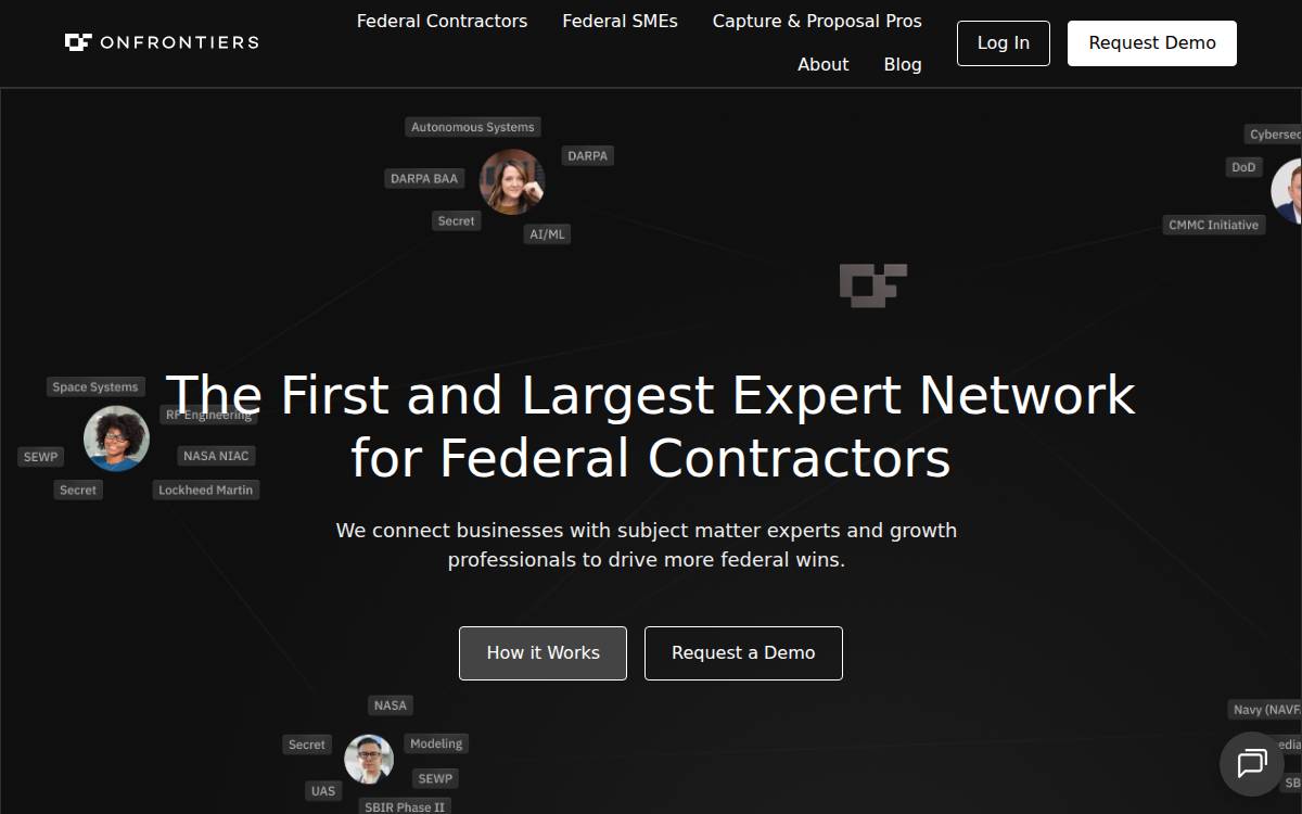 OnFrontiers website preview