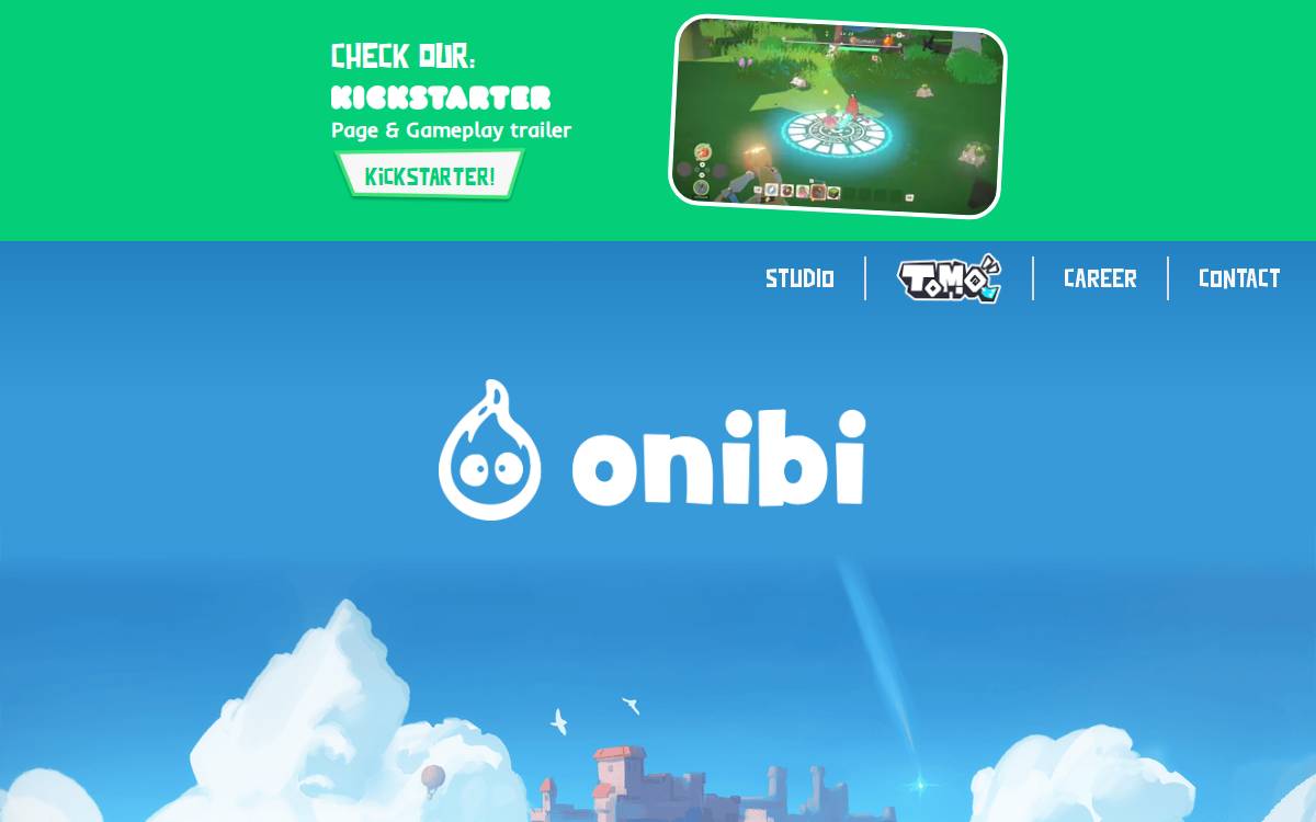 Onibi website preview
