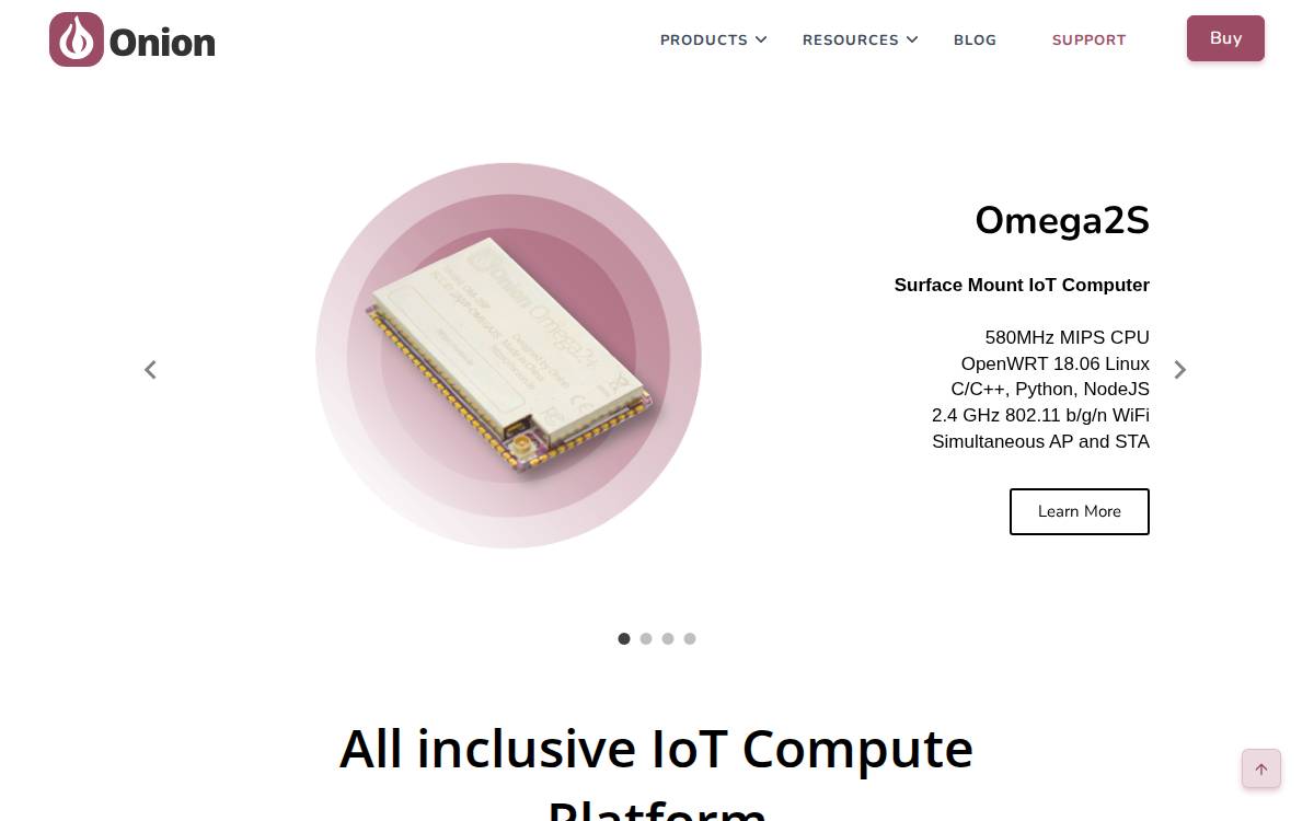 Onion Corporation website preview