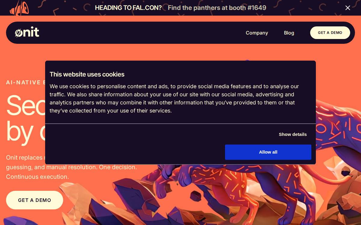 Onit website preview