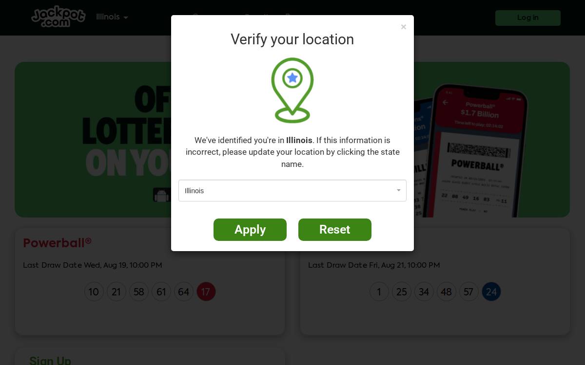 Online Lottery Ticket Platform website preview